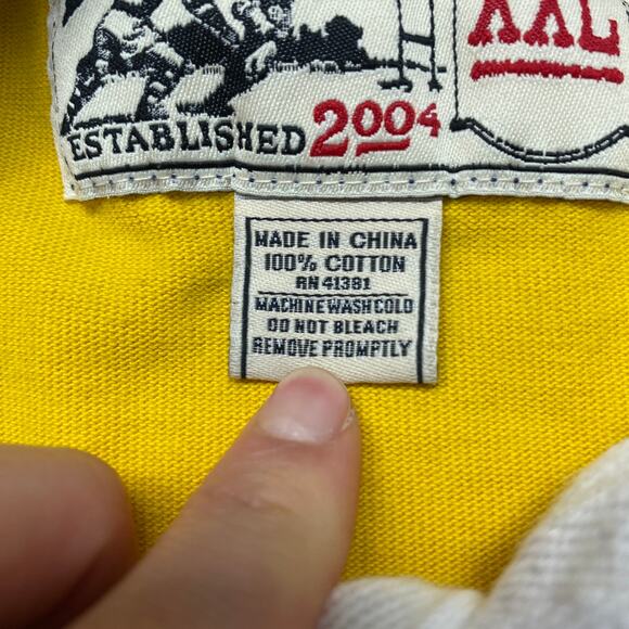 RUGBY Ralph Lauren RLFC Skull Crossbones Rugby Shirt Men's 2XL - Picture 8 of 11